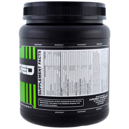 Kaged Muscle, Pre-Kaged, Pre-Workout Primer, Krisp Apple, 1.37 lbs (621 g):L-Citrulline,الأحماض الأمينية