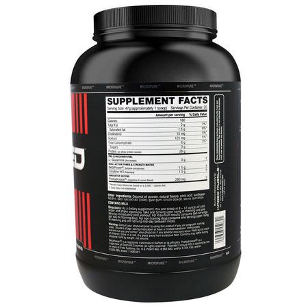 Kaged Muscle, Re-Kaged, Anabolic Protein Fuel, Strawberry Lemonade, 2.07 lbs (940 g):بر,تين مصل اللبن, التغذية الرياضية