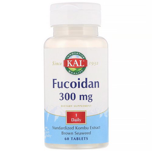 KAL, Fucoidan, 300 mg, 60 Tablets فوائد