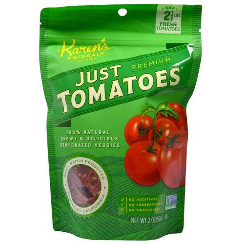 Karen's Naturals, Just Tomatoes, Premium, 2 oz (56 g) فوائد