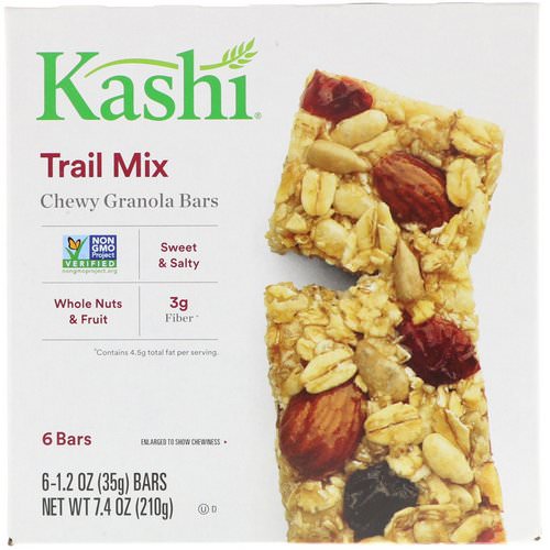 Kashi, Chewy Granola Bars, Trail Mix, 6 Bars, 1.2 oz (35g) فوائد