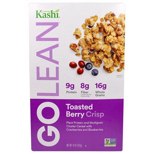 Kashi, GoLean, Toasted Berry Crisp Cereal, 14 oz (397 g) فوائد