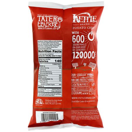 Kettle Foods, Potato Chips, Backyard Barbeque, 5 oz (141 g):الرقائق ,ال,جبات الخفيفة