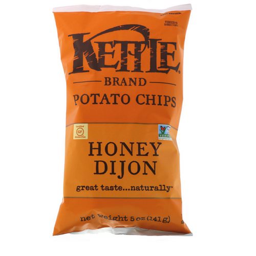 Kettle Foods, Potato Chips, Honey Dijon, 5 oz (141 g) فوائد