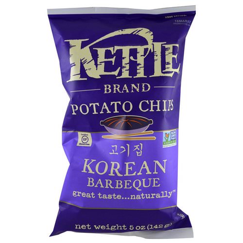 Kettle Foods, Potato Chips, Korean Barbeque, 5 oz (142 g) فوائد