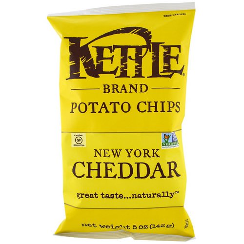 Kettle Foods, Potato Chips, New York Cheddar, 5 oz (142 g) فوائد
