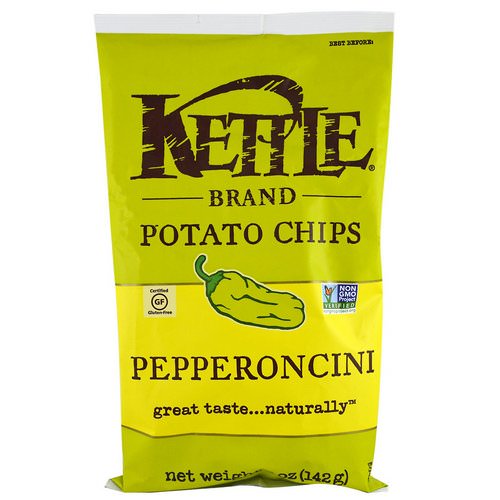 Kettle Foods, Potato Chips, Pepperoncini, 5 oz (142 g) فوائد