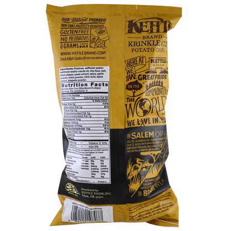 Kettle Foods, Potato Chips, Salt & Fresh Ground Pepper, 5 oz (142 g):الرقائق ,ال,جبات الخفيفة