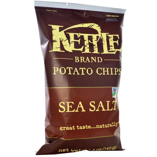 Kettle Foods, Potato Chips, Sea Salt, 5 oz (142 g) فوائد
