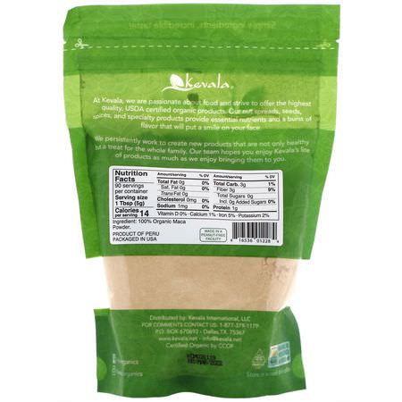 Kevala, Organic Raw Maca Powder, 16 oz (454 g):Maca, المعالجة المثلية