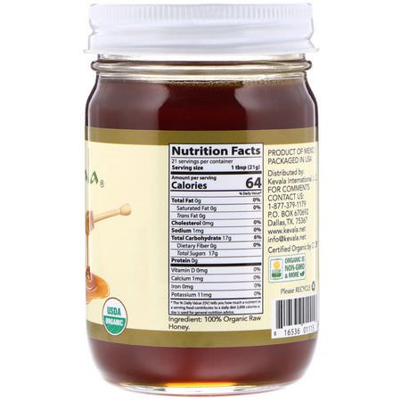 Kevala, Organic Raw Oaxaca Honey, 16 oz (454 g):المحليات, العسل