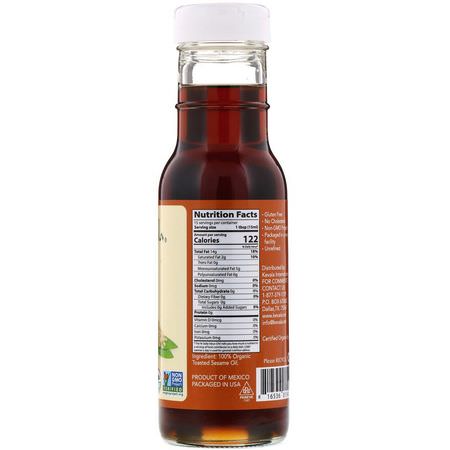 Kevala, Organic Toasted Sesame Oil, 8 fl oz (236 ml):زيت السمسم ,الخل