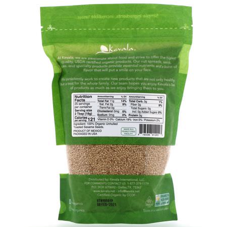 Kevala, Organic Toasted Sesame Seeds, Unhulled, 16 oz (454 g):البذ,ر ,المكسرات