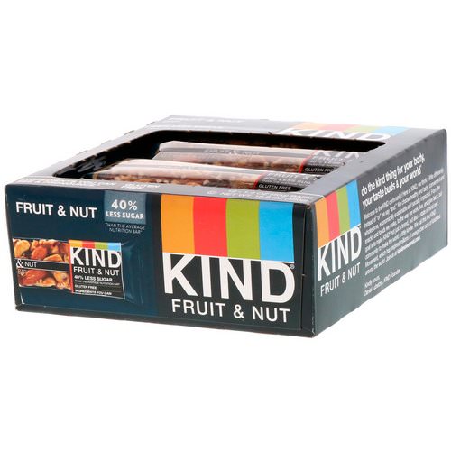 KIND Bars, Fruit & Nut Bar, 12 Bars, 1.4 oz (40 g) Each فوائد