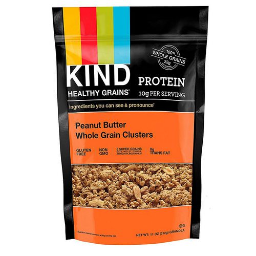 KIND Bars, Healthy Grains, Peanut Butter Whole Grain Clusters, 11 oz (312 g) فوائد