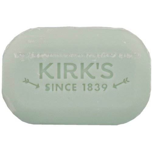 Kirk's, 100% Premium Coconut Oil Gentle Castile Soap, Soothing Aloe Vera, 3 Bars, 4 oz (113 g) Each فوائد