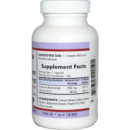 Kirkman Labs, Bio-Max Series, Calcium, 200 mg, 120 Capsules:كالسي,م بلس فيتامين د, كالسي,م