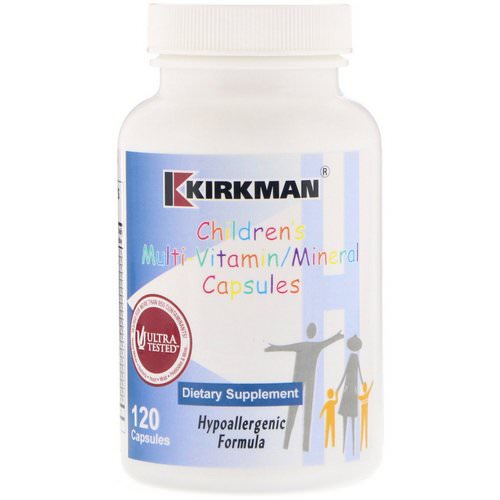 Kirkman Labs, Children's Multi-Vitamin/Mineral Capsules, 120 Capsules فوائد