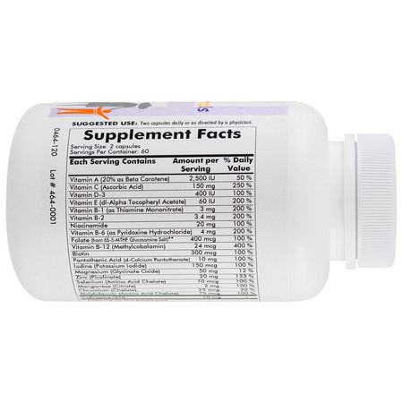 Kirkman Labs, Children's Multi Vitamin/Minerals with 5-MTHF, 120 Capsules:الفيتامينات المتعددة للأطفال, الصحة