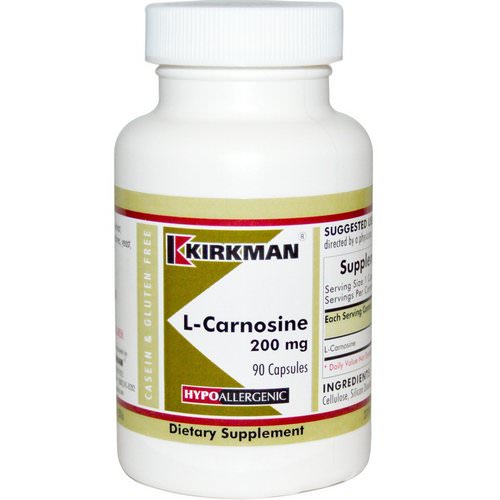 Kirkman Labs, L-Carnosine, 200 mg, 90 Capsules فوائد