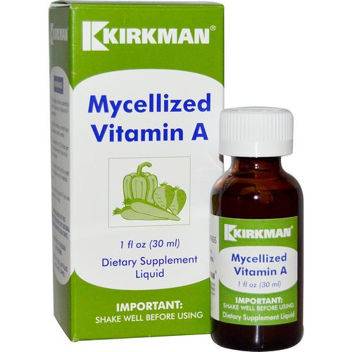 Kirkman Labs, Mycellized Vitamin A Liquid, 1 fl oz (30 ml) فوائد