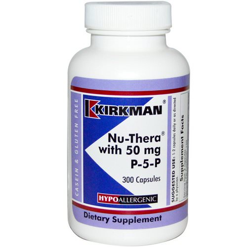Kirkman Labs, Nu-Thera with 50 mg P-5-P, 300 Capsules فوائد