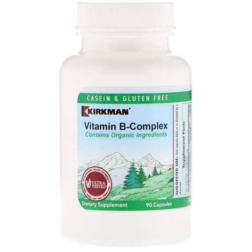 Kirkman Labs, Organic Vitamin B-Complex, 90 Capsules فوائد