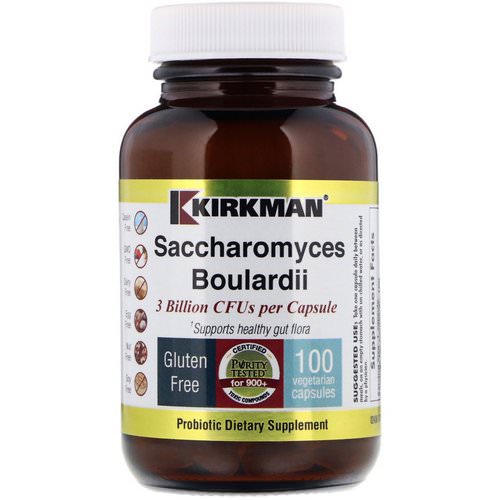 Kirkman Labs, Saccharomyces Boulardii, 100 Vegetarian Capsules (Ice) فوائد