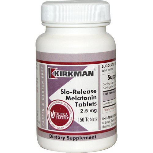 Kirkman Labs, Slo-Release Melatonin, 150 Tablets فوائد