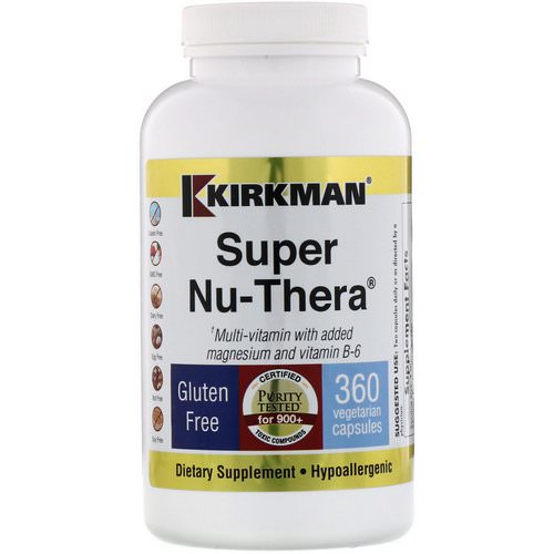 Kirkman Labs, Super Nu-Thera, 360 Vegetarian Capsules فوائد
