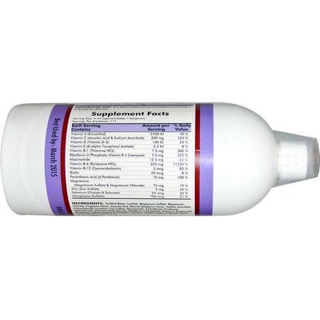 Kirkman Labs, Super Nu-Thera Liquid, Raspberry Flavored, 29 fl oz (857 ml):الفيتامينات المتعددة, المكملات الغذائية