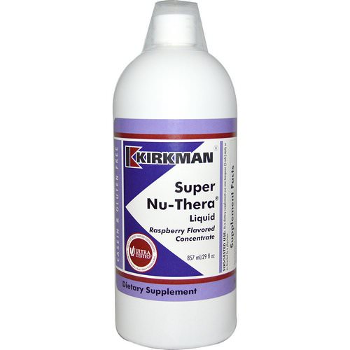 Kirkman Labs, Super Nu-Thera Liquid, Raspberry Flavored, 29 fl oz (857 ml) فوائد