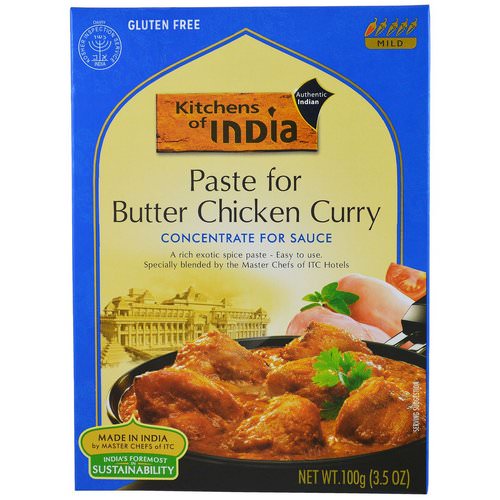 Kitchens of India, Kitchens of India, Paste for Butter Chicken Curry, Concentrate for Sauce, 3.5 oz (100 g), 3.5 oz (100 g) فوائد