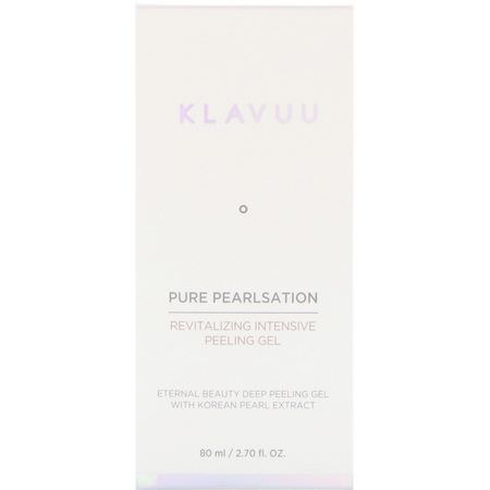 KLAVUU, Pure Pearlsation, Revitalizing Intensive Peeling Gel, 2.70 fl oz (80 ml):أقنعة ال,جه, أقنعة ال,جه K-جمال