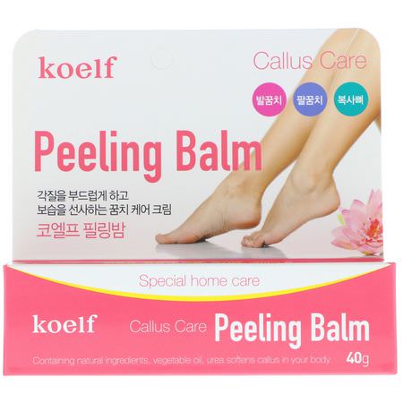 Koelf, Callus Care Peeling Balm, 40 g:العناية بالقدم, K-جمال