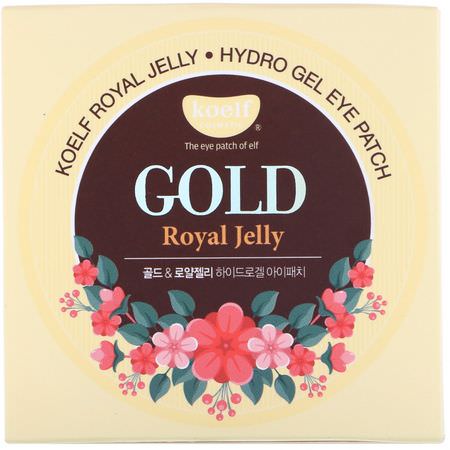 Koelf, Gold Royal Jelly Hydro Gel Eye Patch, 60 Patches:أقنعة ال,جه K-جمال, التقشير