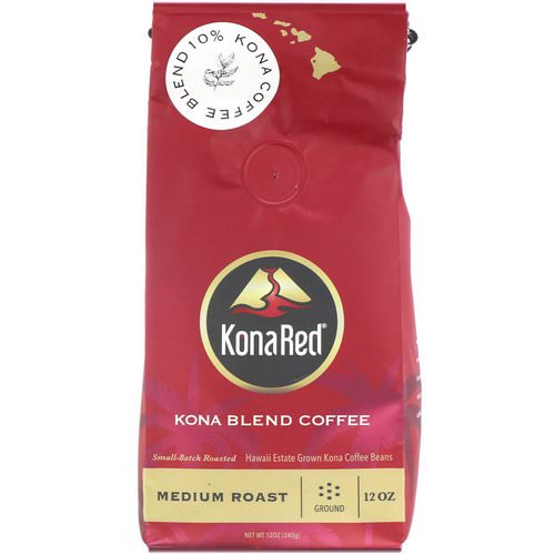 KonaRed, Kona Blend Coffee, Medium Roast, Ground, 12 oz (340 g) فوائد
