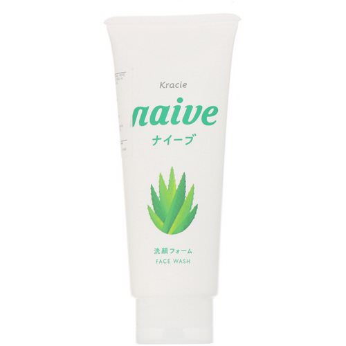 Kracie, Naive, Face Wash, Aloe, 4.5 oz (130 g) فوائد