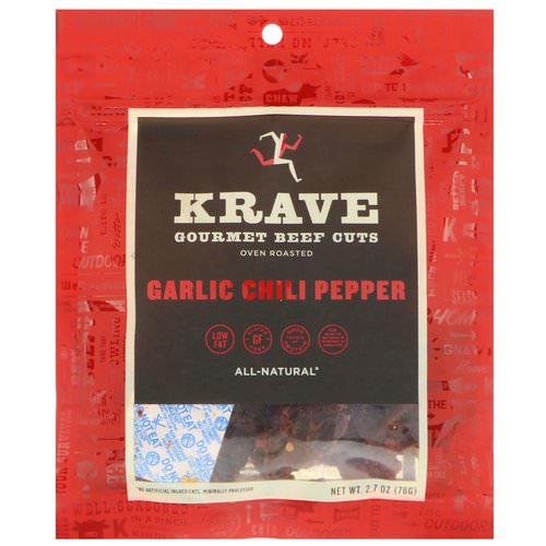 Krave, Gourmet Beef Cuts, Garlic Chili Pepper, 2.7 oz (76 g) فوائد