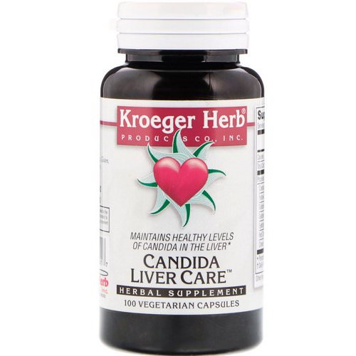 Kroeger Herb Co, Candida Liver Care, 100 Vegetarian Capsules فوائد