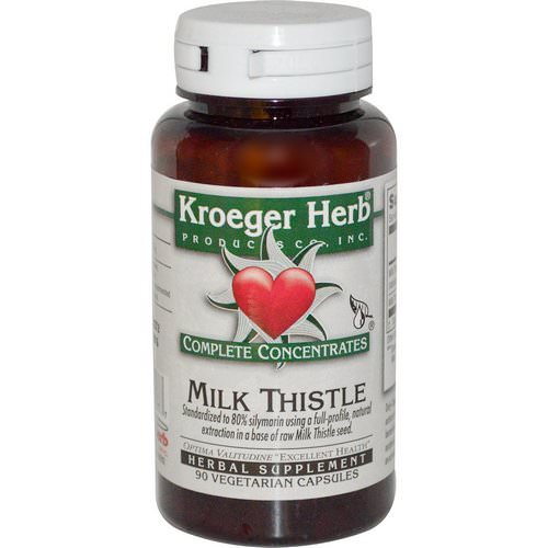 Kroeger Herb Co, Complete Concentrates, Milk Thistle, 90 Veggie Caps فوائد