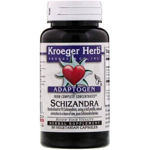 Kroeger Herb Co, Complete Concentrates, Schizandra, 90 Vegetarian Capsules فوائد