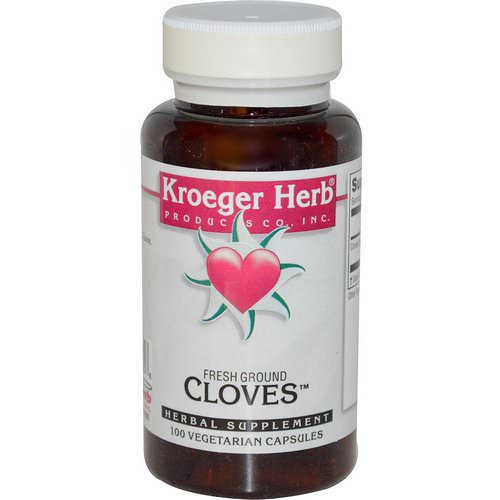 Kroeger Herb Co, Fresh Ground Cloves, 100 Veggie Caps فوائد