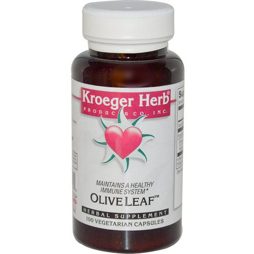 Kroeger Herb Co, Olive Leaf, 100 Veggie Caps فوائد