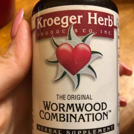 Kroeger Herb Co, The Original Wormwood Combination, 100 Veggie Caps