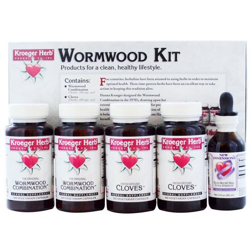 Kroeger Herb Co, Wormwood Kit, 5 Piece Kit فوائد