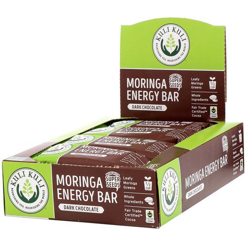 Kuli Kuli, Moringa Energy Bar, Dark Chocolate, 12 Bars, 1.6 oz (45 g) Each فوائد