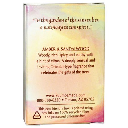 Kuumba Made, Fragrance Oil, Amber & Sandalwood, 0.5 oz (14.7 ml):Roll-On, العطر