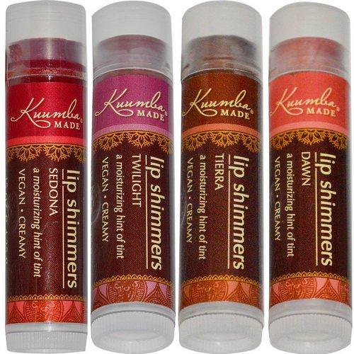 Kuumba Made, Lip Shimmers, 4 Pack, .15 oz (4.25 g) Each فوائد