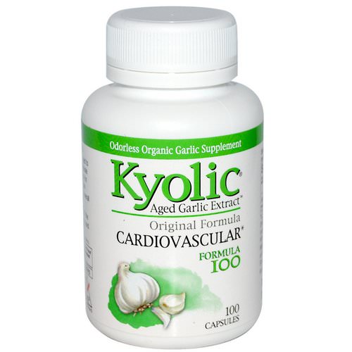 Kyolic, Aged Garlic Extract, Cardiovascular, Formula, 100 Capsules فوائد